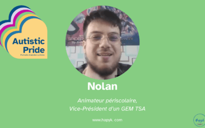 Nolan, autiste, animateur et vice-président de GEM
